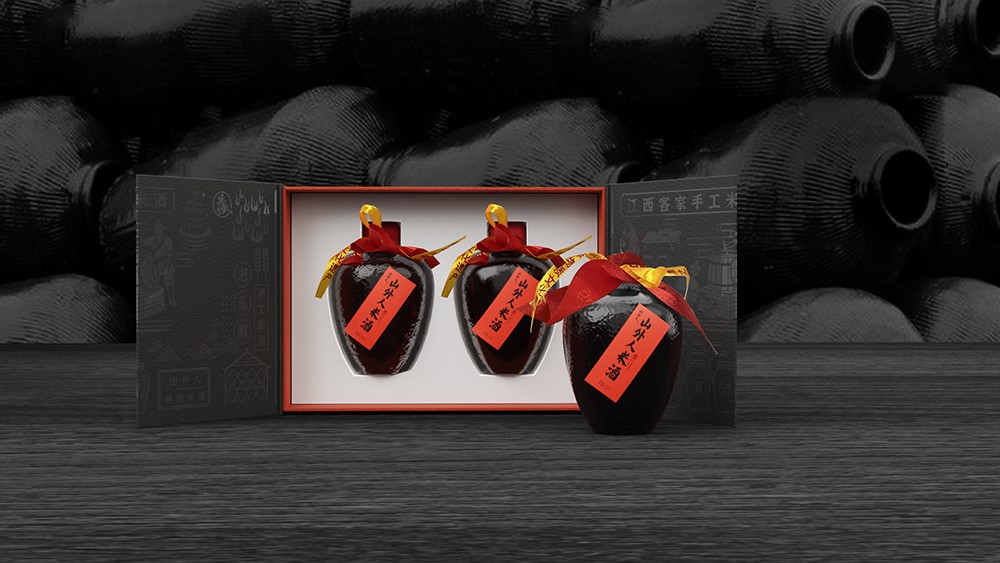 山外人米酒包装设计